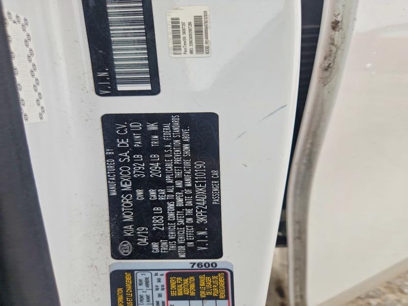 Продажа на аукционе авто 2019 Kia Forte, vin: 3KPF24ADXKE110190, номер лота: 54657166