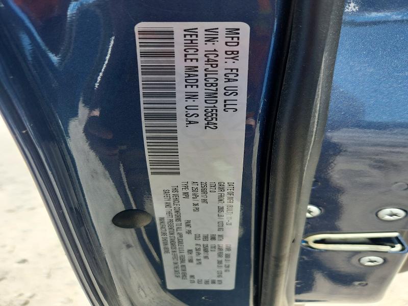 Продаж на аукціоні авто 2021 Jeep Cherokee, vin: 1C4PJLCB7MD155542, номер лоту: 52676006
