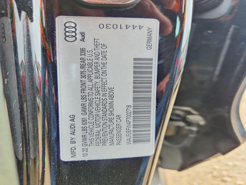 54229076 :رقم المزاد ، WAUFJBFW4P7002718 vin ، 2023 Audi E-tron Gt مزاد بيع
