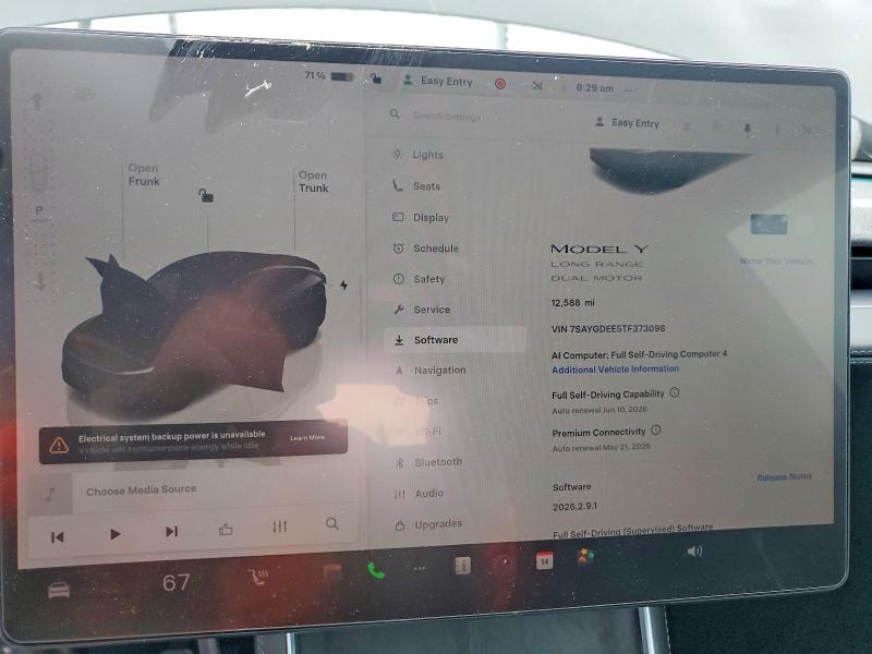 53469526 :رقم المزاد ، 7SAYGDEE5TF373098 vin ، 2026 Tesla Model Y مزاد بيع