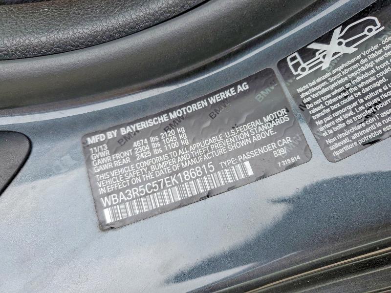 53534836 :رقم المزاد ، WBA3R5C57EK186815 vin ، 2014 Bmw 435 مزاد بيع