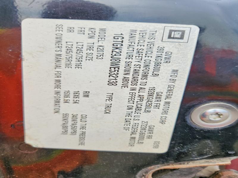 Продаж на аукціоні авто 1998 Gmc Sierra, vin: 1GTGK29J8WE532138, номер лоту: 53803026