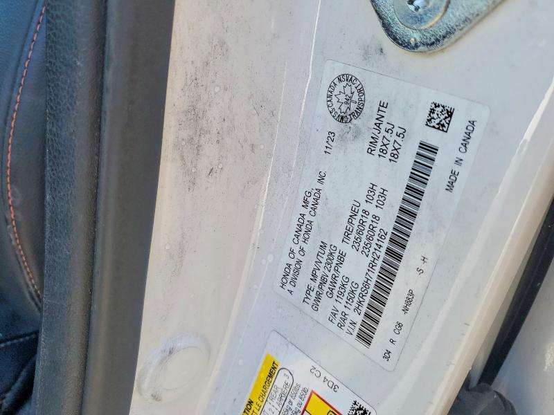 51840766 :رقم المزاد ، 2HKRS6H71RH214162 vin ، 2024 Honda Cr-v مزاد بيع