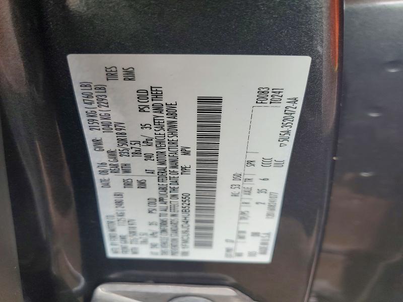 54250596 :رقم المزاد ، 1FMCU9JD4HUB52550 vin ، 2017 Ford Escape مزاد بيع