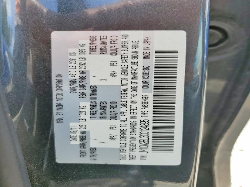 Aukcja sprzedaży 2012 Mazda 5, vin: JM1CW2BL3C0124895, numer aukcji: 52580236