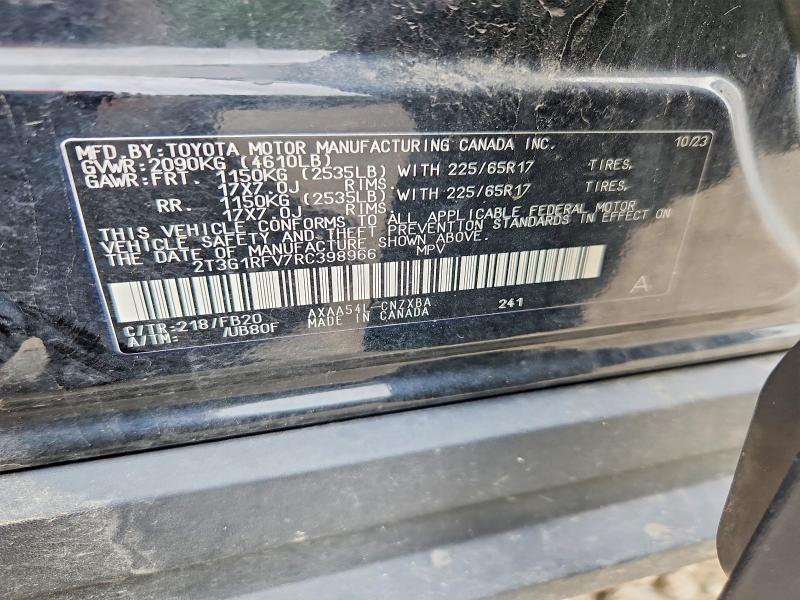 Aukcja sprzedaży 2024 Toyota Rav4, vin: 2T3G1RFV7RC398966, numer aukcji: 54197416