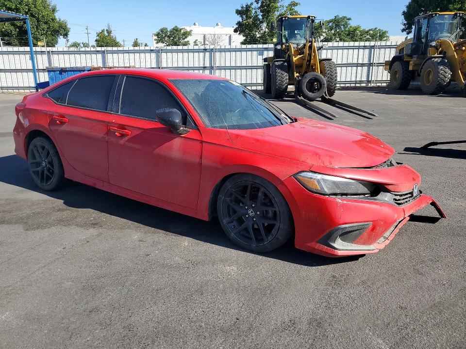 52971236 :رقم المزاد ، 2HGFE2F52NH599191 vin ، 2022 Honda Civic مزاد بيع
