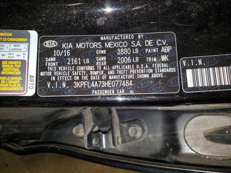 Продажа на аукционе авто 2017 Kia Forte, vin: 3KPFL4A73HE077484, номер лота: 54989756