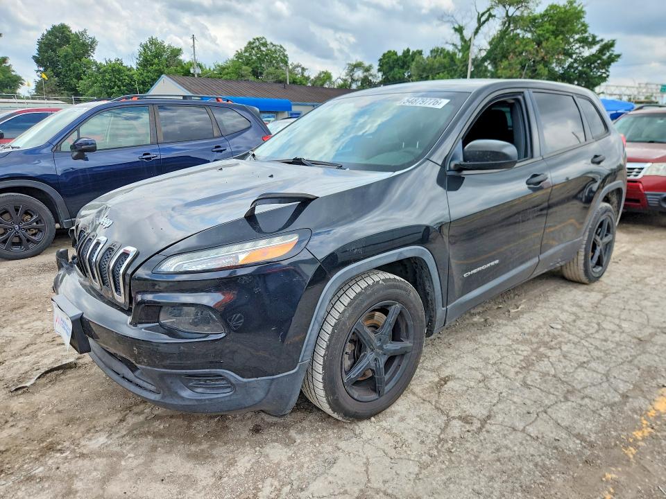 2015 Jeep Cherokee მანქანა იყიდება აუქციონზე, vin: 1C4PJLAB7FW561041, აუქციონის ნომერი: 54879776