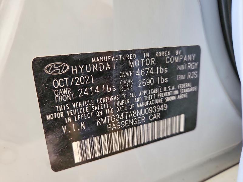 Продажа на аукционе авто 2022 Genesis G70, vin: KMTG34TA8NU093949, номер лота: 54911736