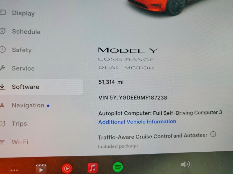 2021 Tesla Model Y მანქანა იყიდება აუქციონზე, vin: 5YJYGDEE9MF187238, აუქციონის ნომერი: 54684876