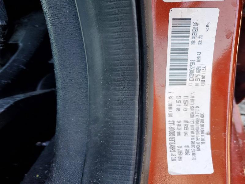 52802086 :رقم المزاد ، 1C3CDZAB9CN276663 vin ، 2012 Dodge Avenger مزاد بيع
