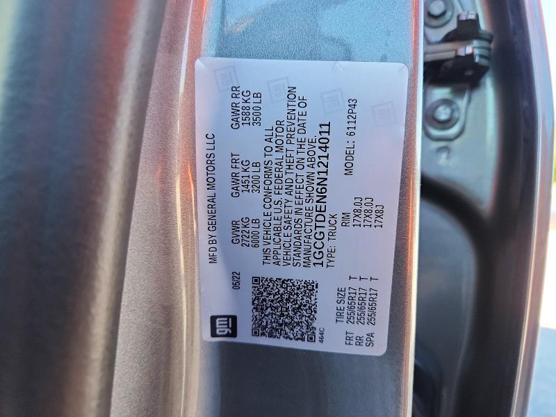 Продаж на аукціоні авто 2022 Chevrolet Colorado, vin: 1GCGTDEN6N1214011, номер лоту: 53574226