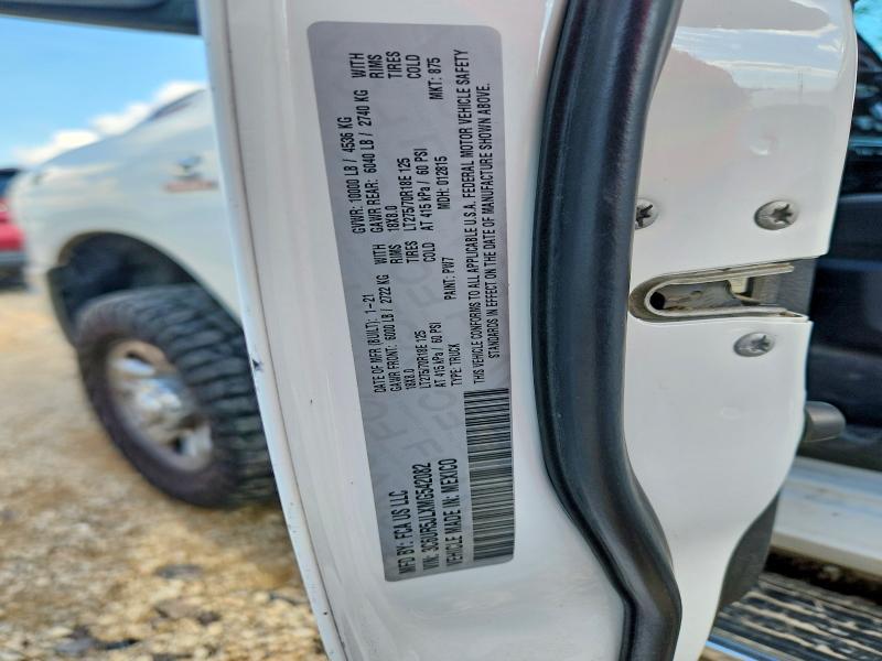 55128756 :رقم المزاد ، 3C6UR5JLXMG542082 vin ، 2021 Ram 2500 مزاد بيع