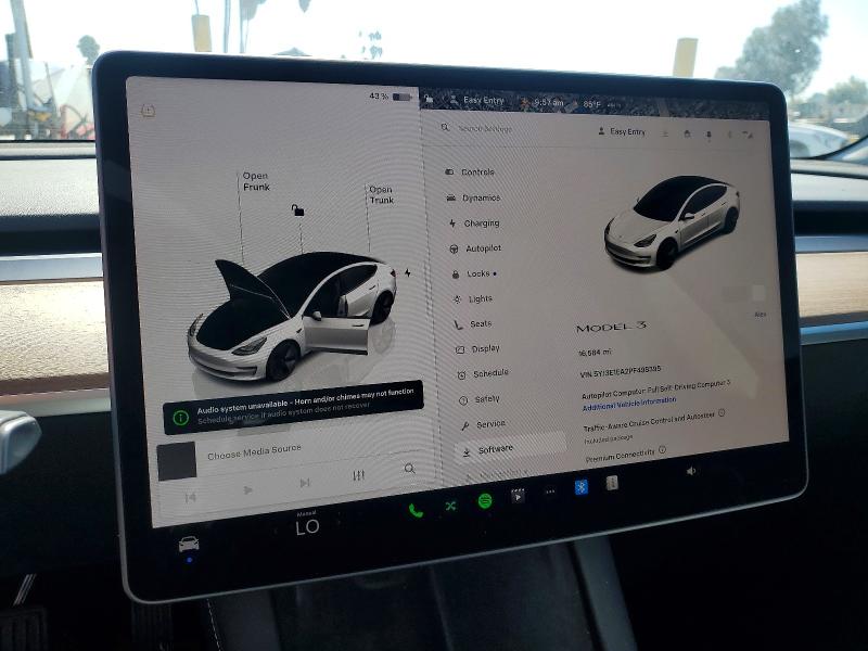 Продажа на аукционе авто 2023 Tesla Model 3, vin: 5YJ3E1EA2PF498395, номер лота: 54279936