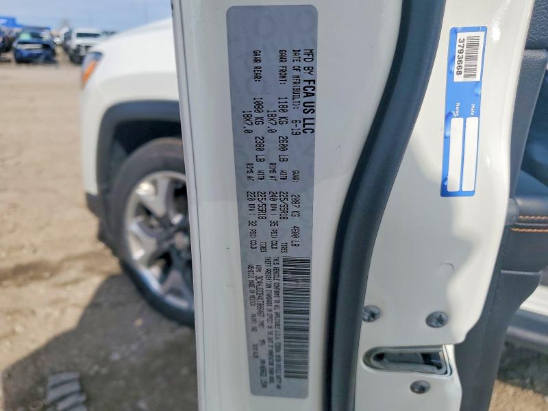 52892446 :رقم المزاد ، 3C4NJDCB4KT806467 vin ، 2019 Jeep Compass مزاد بيع