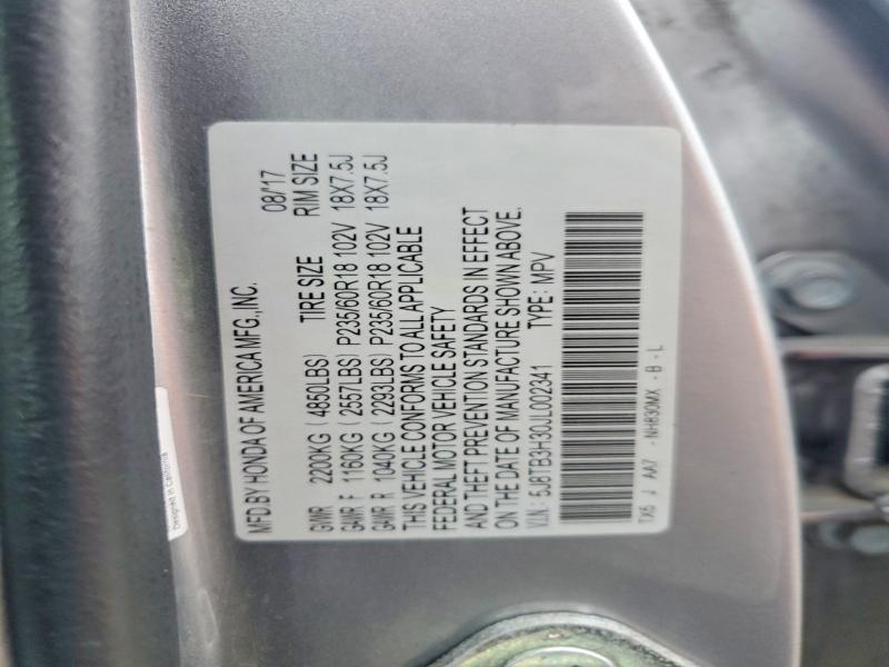 Продажа на аукционе авто 2018 Acura Rdx, vin: 5J8TB3H30JL002341, номер лота: 53035716