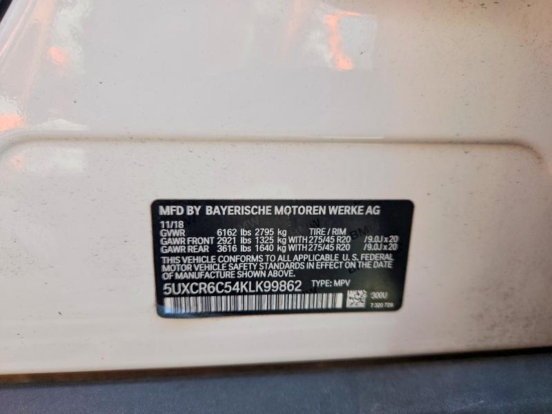 Aukcja sprzedaży 2019 Bmw X5, vin: 5UXCR6C54KLK99862, numer aukcji: 52360796
