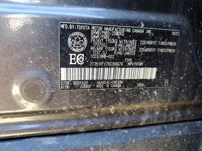 Aukcja sprzedaży 2024 Toyota Rav4, vin: 2T3B1RFV7RC396676, numer aukcji: 53232916