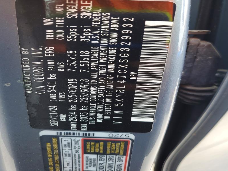 Продажа на аукционе авто 2025 Kia Sorento, vin: 5XYRL4JCXSG329932, номер лота: 54012156