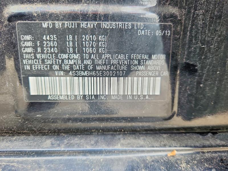 Продаж на аукціоні авто 2014 Subaru Legacy, vin: 4S3BMBH65E3002107, номер лоту: 52581816