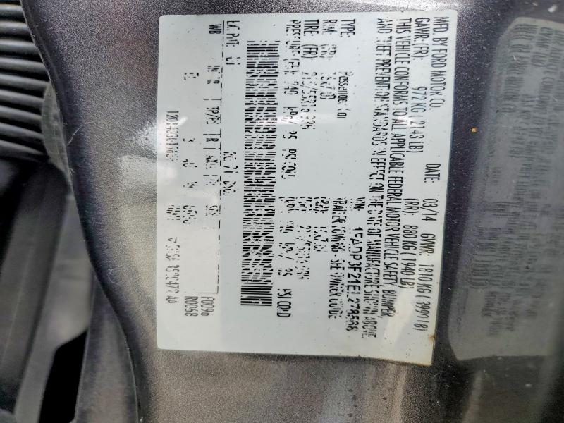 Aukcja sprzedaży 2014 Ford Focus, vin: 1FADP3F21EL278568, numer aukcji: 52463176