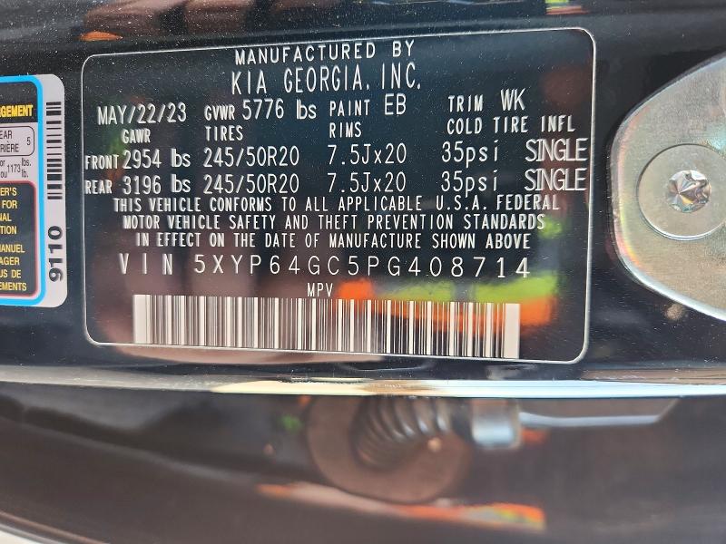 Aukcja sprzedaży 2023 Kia Telluride, vin: 5XYP64GC5PG408714, numer aukcji: 52374486