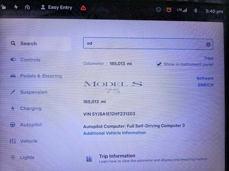 2017 Tesla Model S მანქანა იყიდება აუქციონზე, vin: 5YJSA1E12HF231203, აუქციონის ნომერი: 53175556
