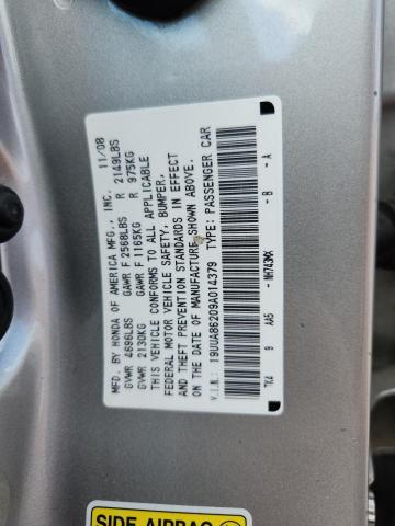 Auction sale of the 2009 Acura Tl, vin: 19UUA86209A014379, lot number: 53198516