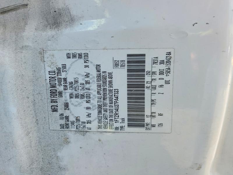 54142176 :رقم المزاد ، 1FTZR14U27PA47323 vin ، 2007 Ford Ranger مزاد بيع