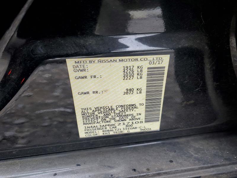 Aukcja sprzedaży 2017 Nissan Altima, vin: 1N4AL3AP6HC217108, numer aukcji: 52040706