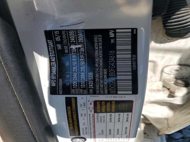 Продаж на аукціоні авто 2015 Mercedes-benz Glk, vin: WDCGG8JB0FG434616, номер лоту: 54084466