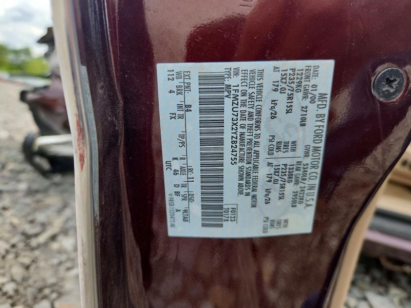 Продаж на аукціоні авто 2000 Ford Explorer, vin: 1FMZU73X2YZB24755, номер лоту: 54286036