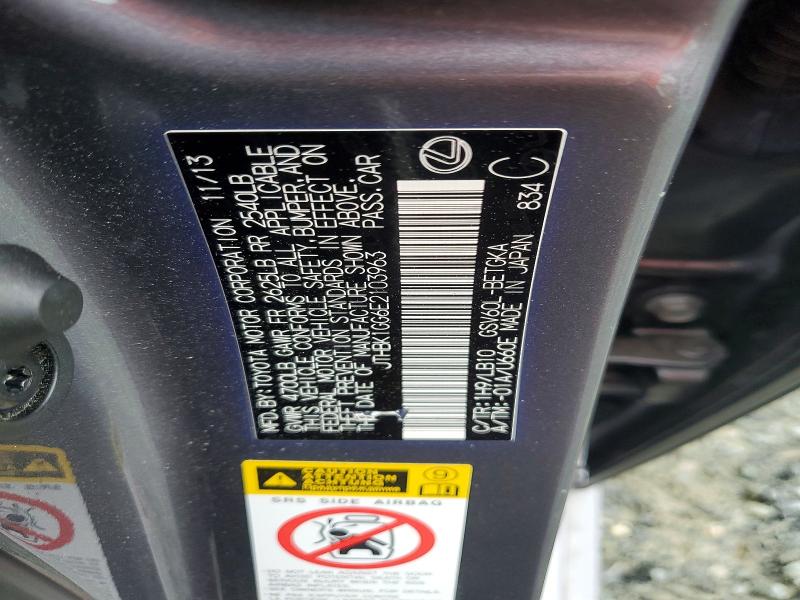 Продаж на аукціоні авто 2014 Lexus Es, vin: JTHBK1GG6E2103963, номер лоту: 54084936
