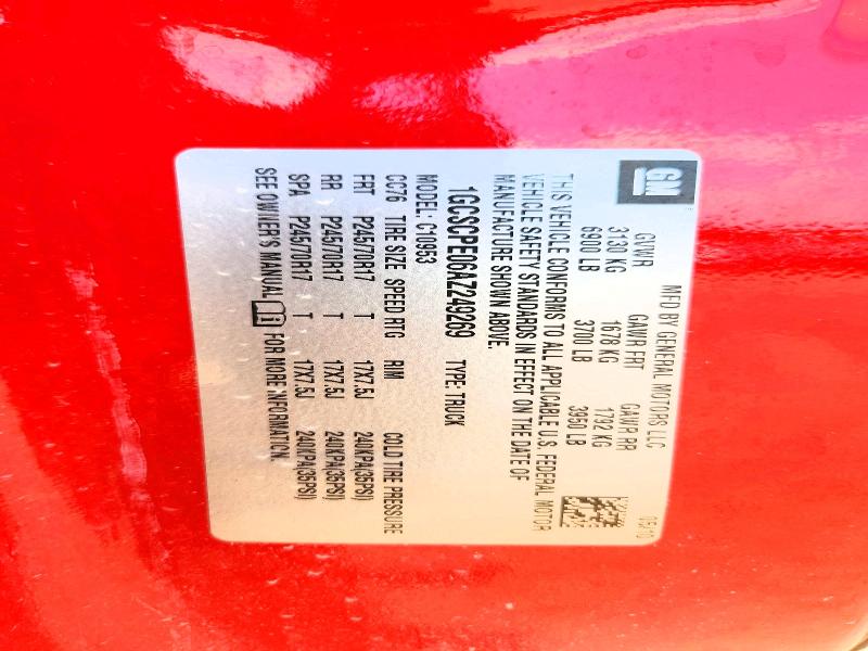 53264476 :رقم المزاد ، 1GCSCPE06AZ249269 vin ، 2010 Chevrolet Silverado مزاد بيع