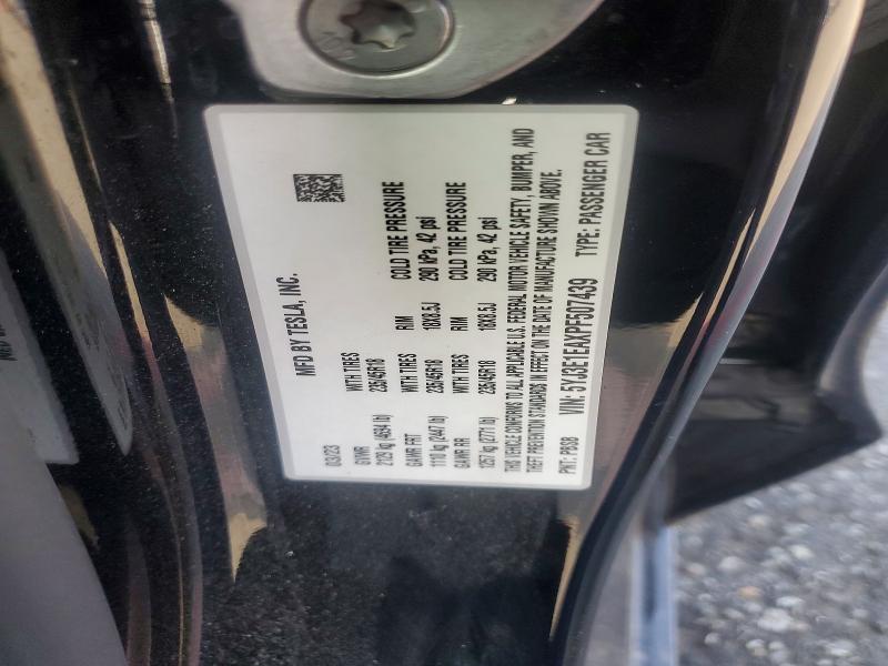 52186616 :رقم المزاد ، 5YJ3E1EAXPF507439 vin ، 2023 Tesla Model 3 مزاد بيع