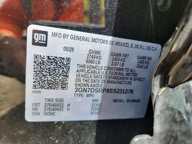 53101346 :رقم المزاد ، 3GN7DSRP8SS231276 vin ، 2025 Chevrolet Equinox مزاد بيع