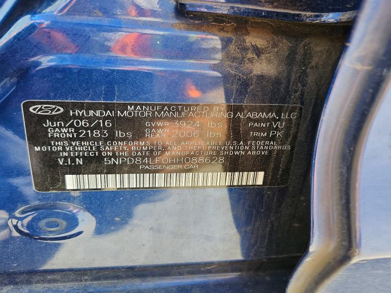 Продажа на аукционе авто 2017 Hyundai Elantra, vin: 5NPD84LF0HH088628, номер лота: 53658726