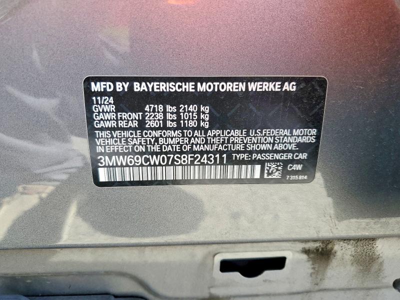Auction sale of the 2025 Bmw 330i, vin: 3MW69CW07S8F24311, lot number: 54456866