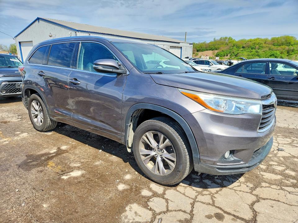 2015 Toyota Highlander მანქანა იყიდება აუქციონზე, vin: 5TDJKRFH1FS124946, აუქციონის ნომერი: 52241646