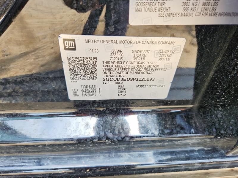 Продаж на аукціоні авто 2023 Chevrolet Silverado, vin: 2GCUDJED9P1125293, номер лоту: 54697016