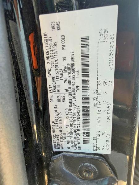 Aukcja sprzedaży 2018 Ford F150, vin: 1FTFW1RG8JFB64237, numer aukcji: 54374176