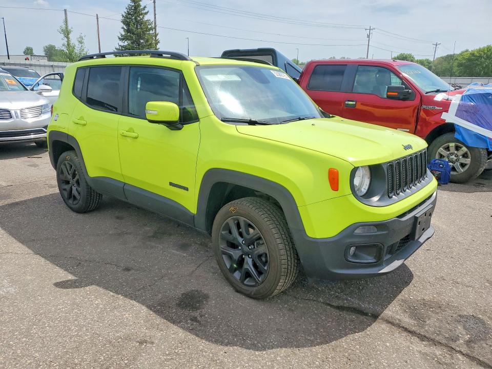 2018 Jeep Renegade მანქანა იყიდება აუქციონზე, vin: ZACCJBBB7JPH56263, აუქციონის ნომერი: 55389726