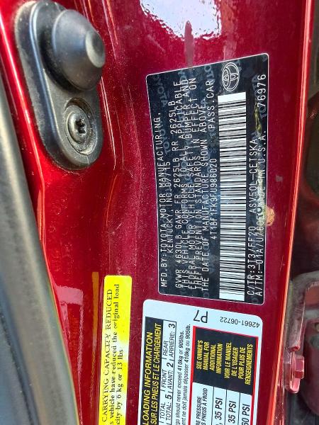 Aukcja sprzedaży 2015 Toyota Camry, vin: 4T1BF1FK9FU986020, numer aukcji: 54214496
