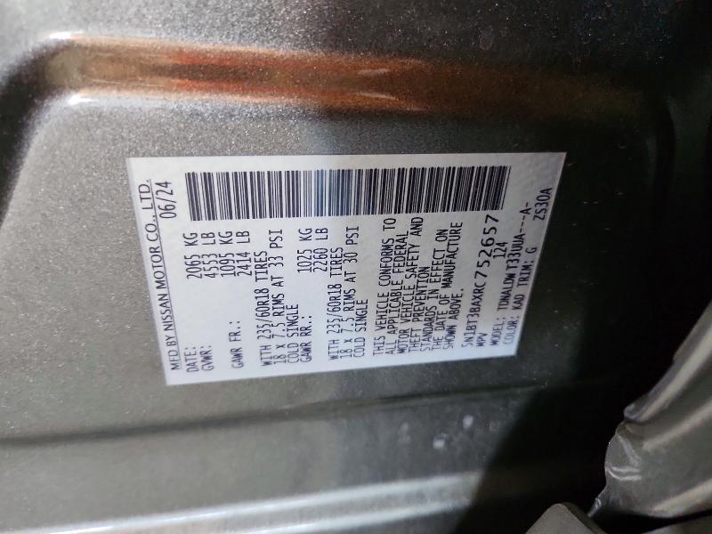 Aukcja sprzedaży 2024 Nissan Rogue, vin: 5N1BT3BAXRC752657, numer aukcji: 52858426