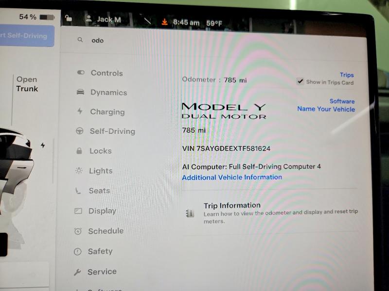 Продаж на аукціоні авто 2026 Tesla Model Y, vin: 7SAYGDEEXTF581624, номер лоту: 51566056
