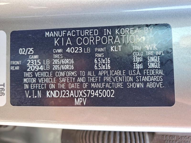 Продажа на аукционе авто 2025 Kia Soul, vin: KNDJ23AUXS7945002, номер лота: 53654516