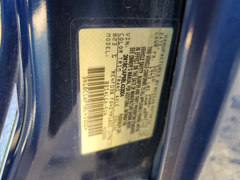 52305976 :رقم المزاد ، 3N1BC1AP9BL433004 vin ، 2011 Nissan Versa مزاد بيع