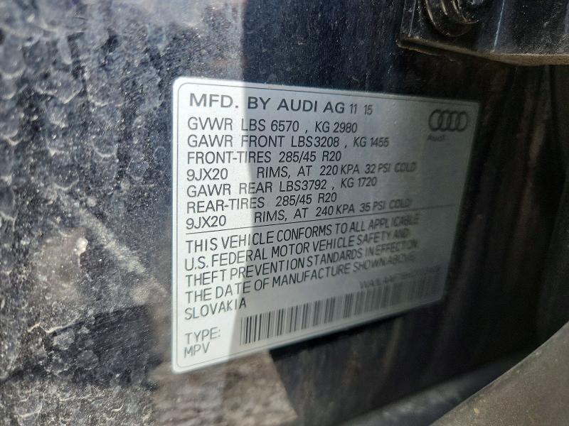 54882886 :رقم المزاد ، WA1LAAF78HD003408 vin ، 2017 Audi Q7 مزاد بيع