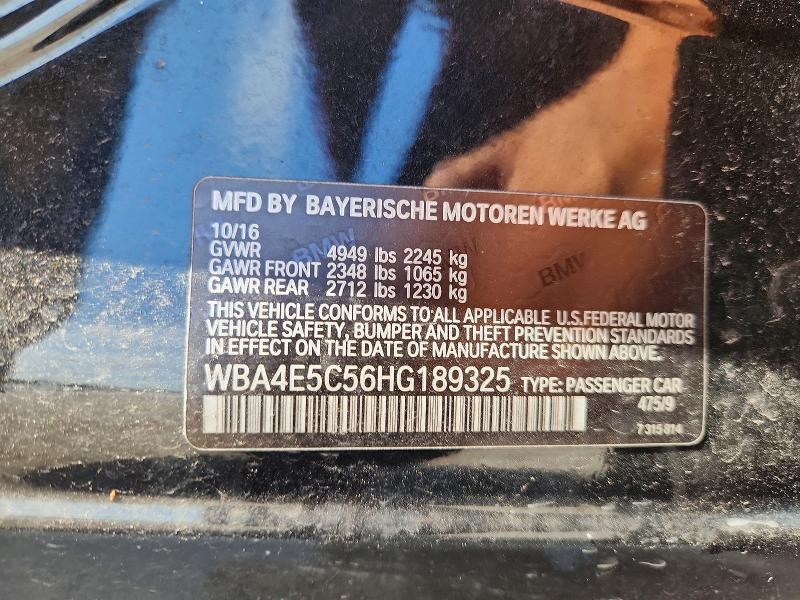 Aukcja sprzedaży 2017 Bmw 440xi, vin: WBA4E5C56HG189325, numer aukcji: 53445586